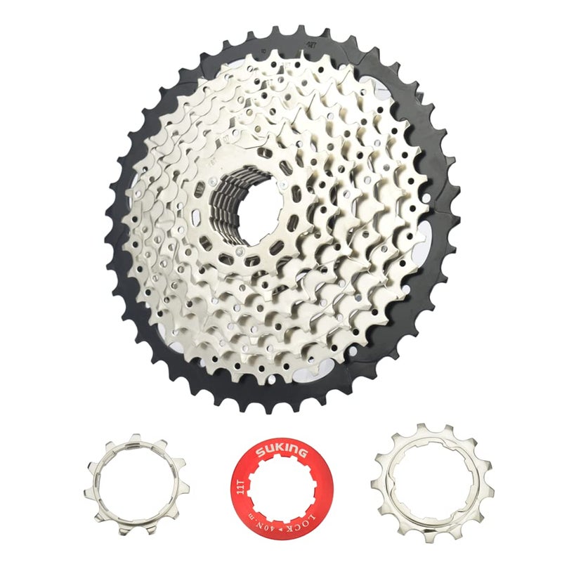 CYSKY 9 Speed Cassette 11-42T Bike Cassette Sprocket Compatible with Shimano/Sram/Sunrace HG System Fit for Mountain Bike, Road Bicycle, MTB - Image 1